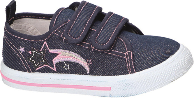 American Club BTEN-128 children's sneakers, gray and navy blue, sizes 26-30