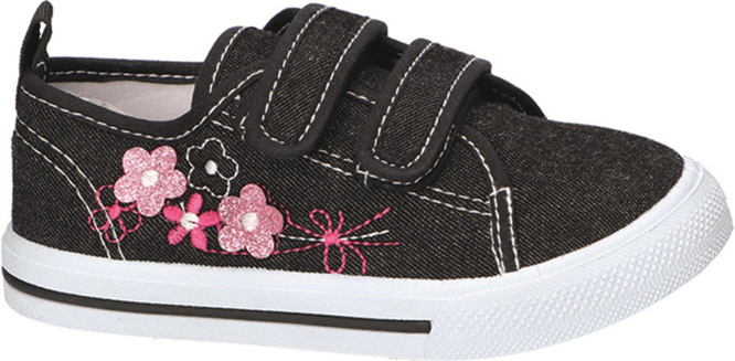 American Club CTEN-118 children's sneakers, black and navy blue, sizes 31-35