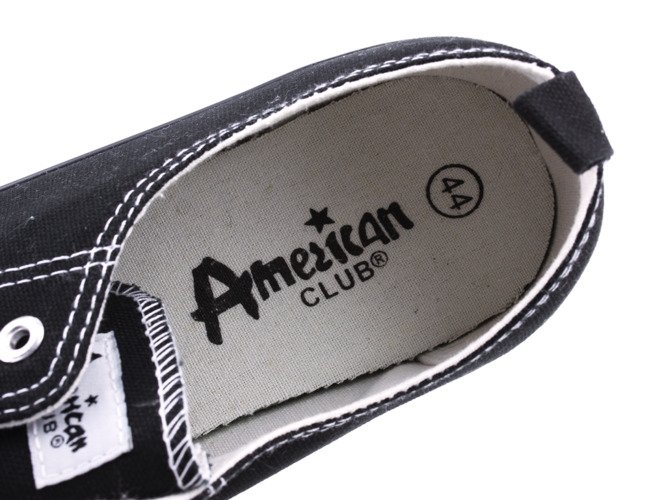 Sneakers American Club RLHSZNUROWKA black and navy blue sizes 32-46