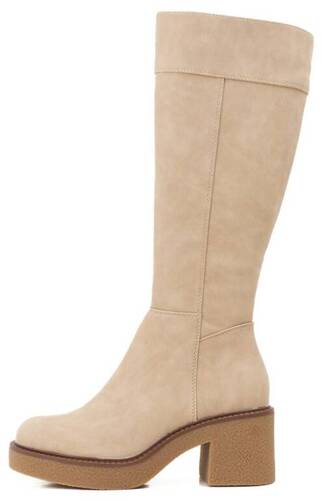 Sergio Leone DKZ930BE women's winter boots, beige, sizes 36-40