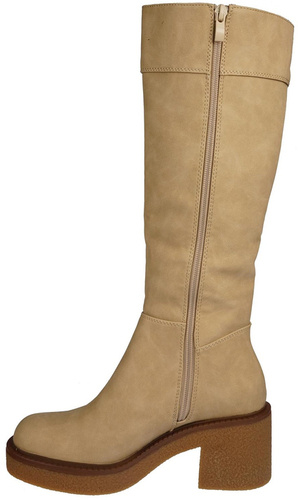 Sergio Leone DKZ930BE women's winter boots, beige, sizes 36-40