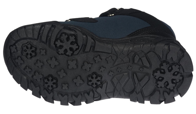 American Club BWT-70 children's winter shoes, black and navy blue, size 27-31