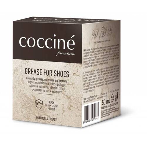 Cocciné GREASE FOR SHOES black protective leather fat