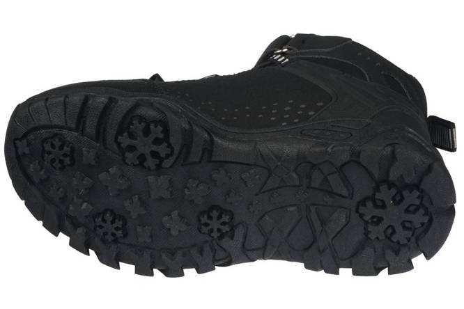 Children's winter shoes American Club BWT-108 black and navy blue, size 27-31