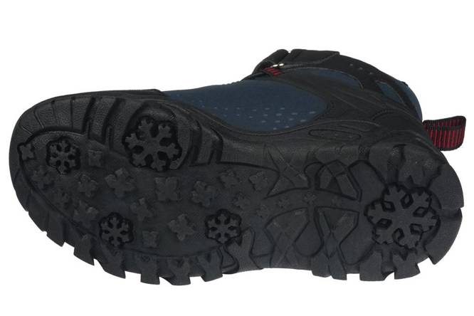 Children's winter shoes American Club BWT-108 black and navy blue, size 27-31