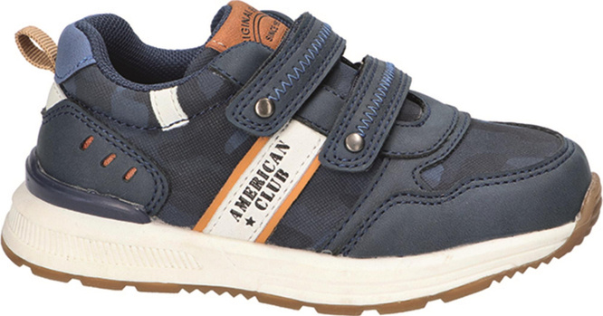 American Club BXD-130 children's sports shoes, khaki and navy blue, sizes 26-30