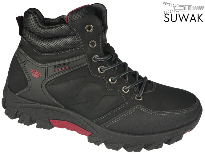 Meideli MU13102-21ABL men's winter boots black size 40-46