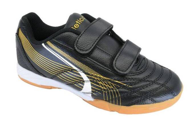 Youth indoor shoes Atletico D7336-2106BLGR black-red size 36-41