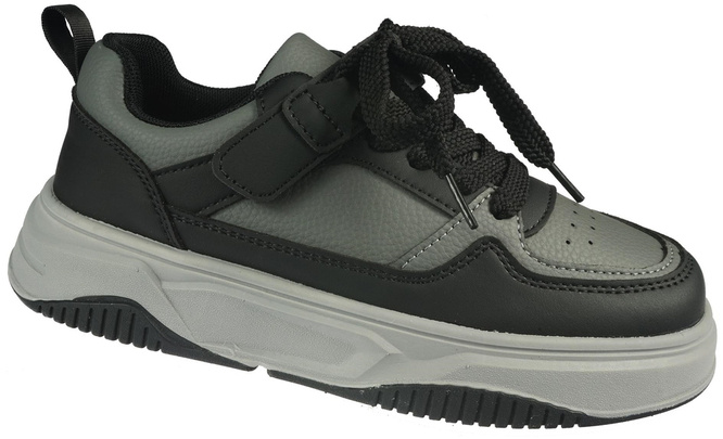 Apawwa CTG931PBLGY children's sports shoes black-gray size 32-37