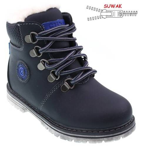 Children's winter shoes Clibee BH-154BUSA navy blue size 26-31