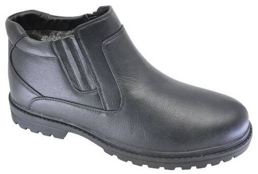 Man's Style MWS-006BL men's winter shoes, black, sizes 40-44