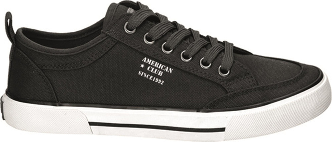 American Club DLH-100 youth sneakers, black and navy blue, sizes 37-41