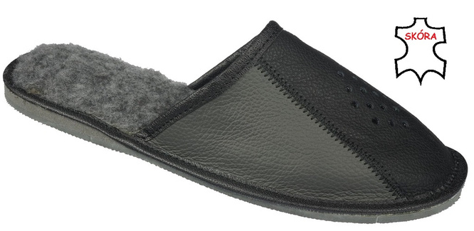 Men's highlander slippers Pako MP2205 graphite size 41-46