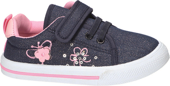 American Club CTEN-117 children's sneakers, white and navy blue, sizes 31-35