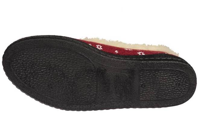 Women's slippers Bies DBJ0W35BO burgundy, size 36-42