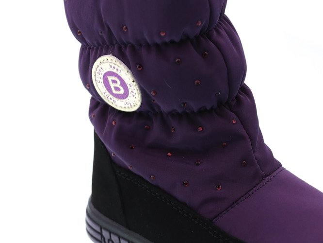 Children's purple snow boots Clibee AH-910BU, size 22-27