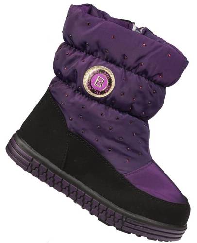 Children's purple snow boots Clibee AH-910BU, size 22-27