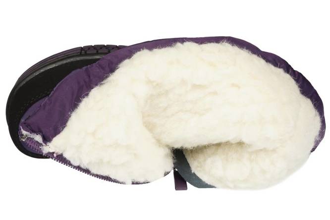 Children's purple snow boots Clibee AH-910BU, size 22-27