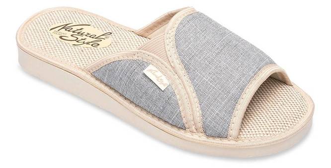 Meteor DV007 SYLWIA women's slippers brown, gray and navy blue size 36-41