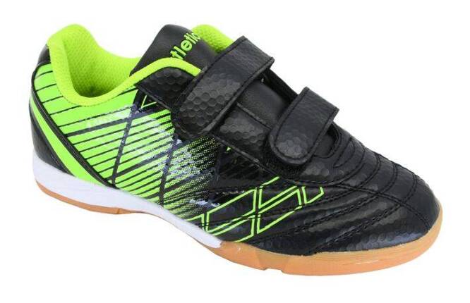 Atletico C7683-2417-VBLGR kids indoor shoes black-green size 32-36