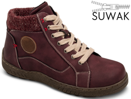 Women's winter footwear Skotnicki DB-3-1342BU burgundy size 36-41