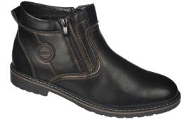 Men's winter shoes Skotnicki MB-4-G705BLBR black size 41-46