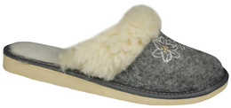 Women's highlander slippers TUP DTUP2345, gray, sizes 36-41