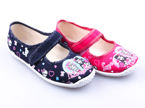 Children's sneakers for pairs Raweks MONSTER RZEP navy blue and pink sizes 25-34
