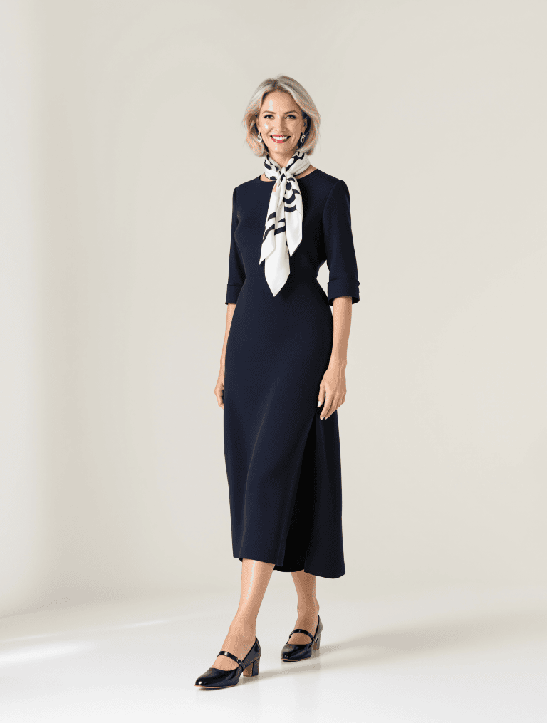 Stylowe czółenka Mary Jane na stabilnym słupku, idealne dla dojrzałych kobiet ceniących elegancję i wygodę.