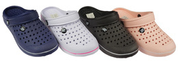 Women's swimming pool flip-flops Mountain DT2368-1 black, pink, navy blue and white sizes 36-41