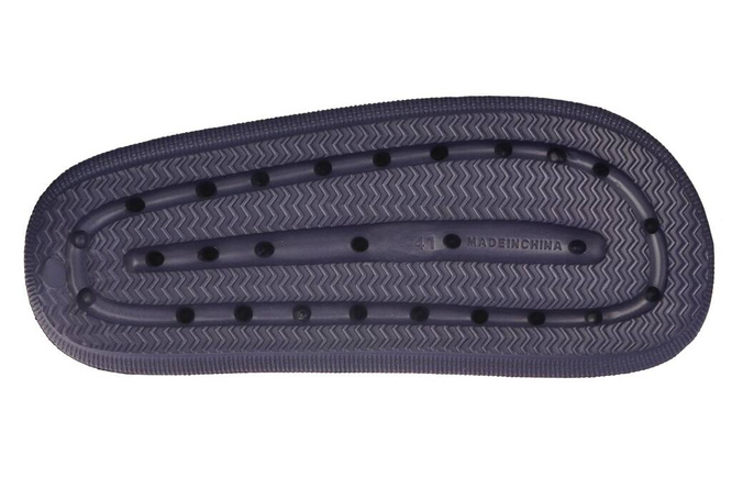 American Club MNH-152 men's swimming pool flip-flops, navy blue and black, sizes 41-45