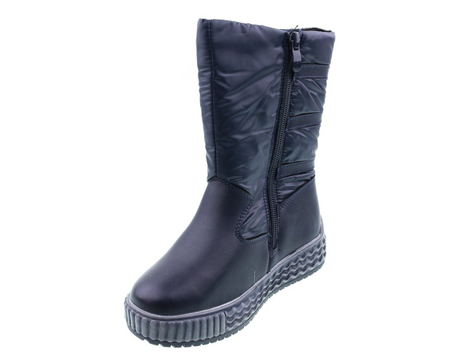 Children's snow boots Clibee BHB809-2BU navy blue size 27-32