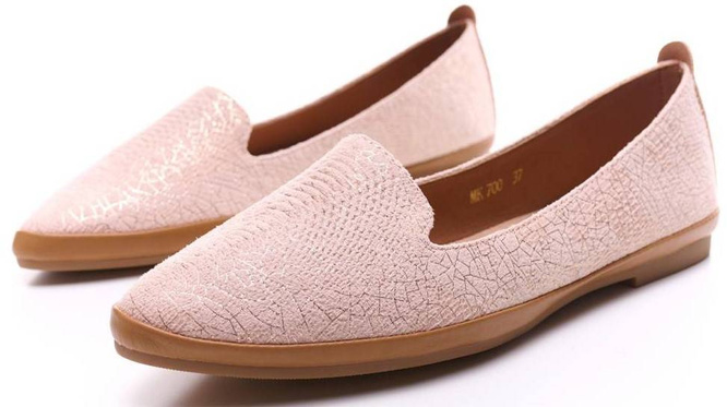 Baleriny damskie Sergio Leone DMK700-RO różowe rozm.36-40