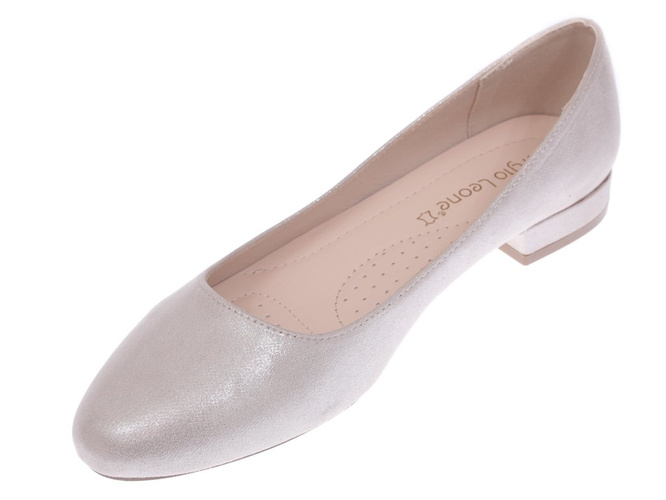 Baleriny damskie Sergio Leone DBL608BEZL beżowe rozm.36-41