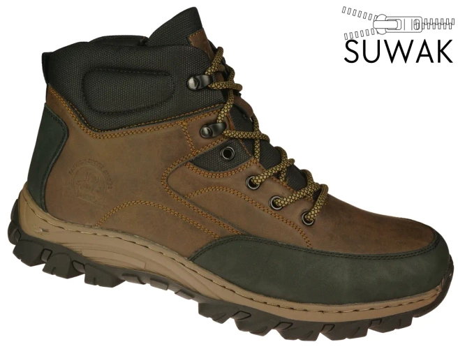 Men’s winter footwear Feisal MD9905-1BR brown color, sizes 44–48