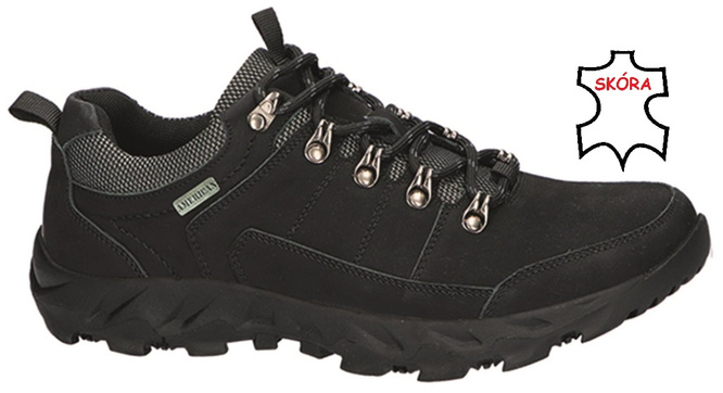 Obuwie przejściowe męskie American Club MCY-110 czarne i camelowe rozm.41-45