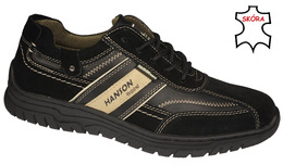 Obuwie przejściowe męskie Hanson M5968-5BL czarne rozm.41-46