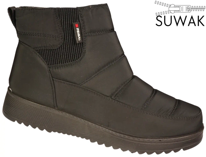 Women's snow boots Feisal DX56-31BL black, sizes 39–43