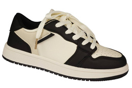 Buty sportowe dziecięce Apawwa CTC825BLBE czarno-białe rozm.32-37