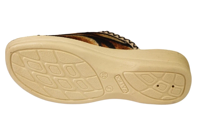 Women's textile slippers Fatex DF2502 navy blue size 36-41