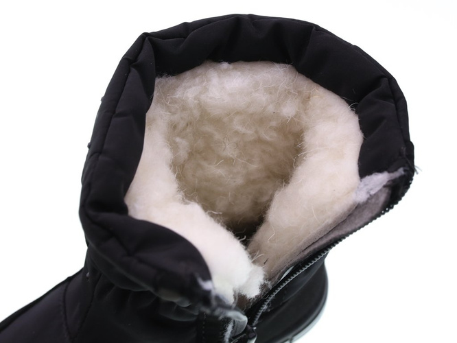 Children's snow boots Clibee AH-910BL black size 22-27