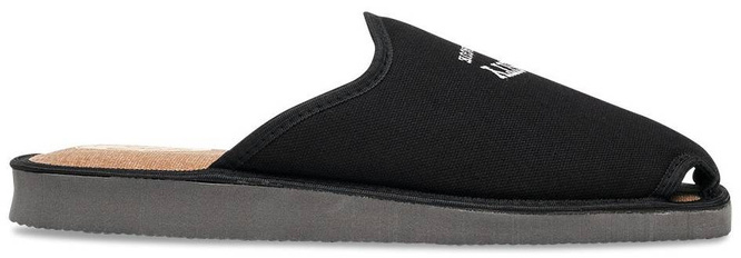 Pantofle męskie Meteor MV028 BASEBALL czarne rozm.40-45
