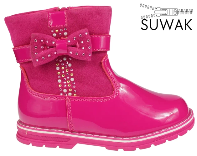 Children's winter shoes Clibee AH-114PE pink size 21-26