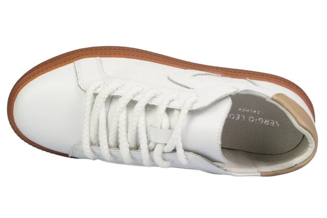 Sergio Leone DSP-105BI Women’s Sneakers – White, Sizes 36–41