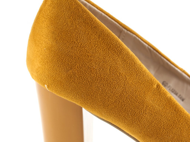 Pumps Goodin DGD-FL123ATA mustard size 36-41