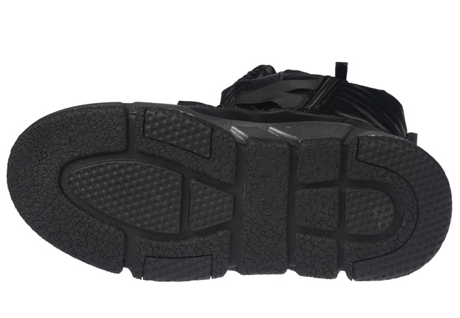 Children's winter shoes Clibee CA-91BL black size 32-37