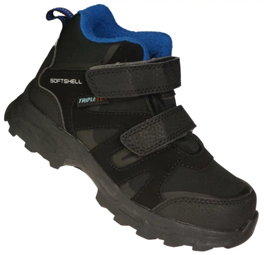 American Club BSN-32 black and navy blue children's winter shoes, size 28-32