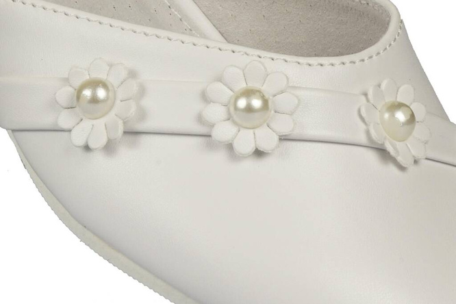 American Club CKOM-61 girls' shoes, white, sizes 33-38