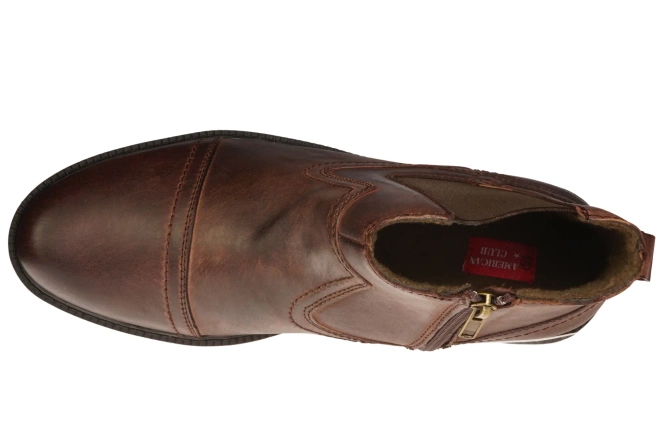 Sztyblety męskie American Club MCY-131 czarne i brązowe rozm.41-45