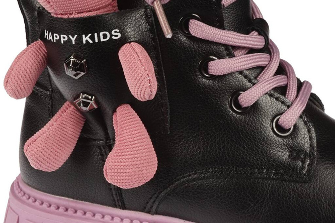 Buty zimowe dziecięce Apawwa BND740-3 czarno-fioletowy rozm.26-31